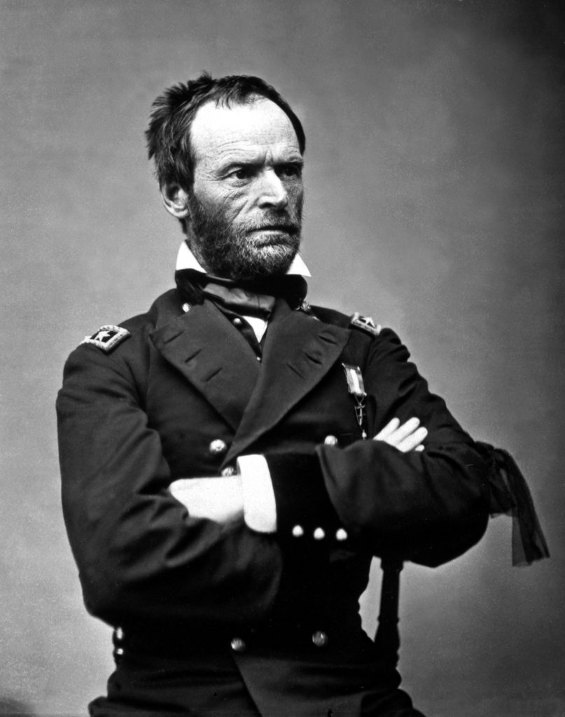 Gen. William T. Sherman, ca. 1864-65.  Mathew Brady Collection. (Army)
Exact Date Shot Unknown
NARA FILE #:  111-B-1769
WAR & CONFLICT BOOK #:  125