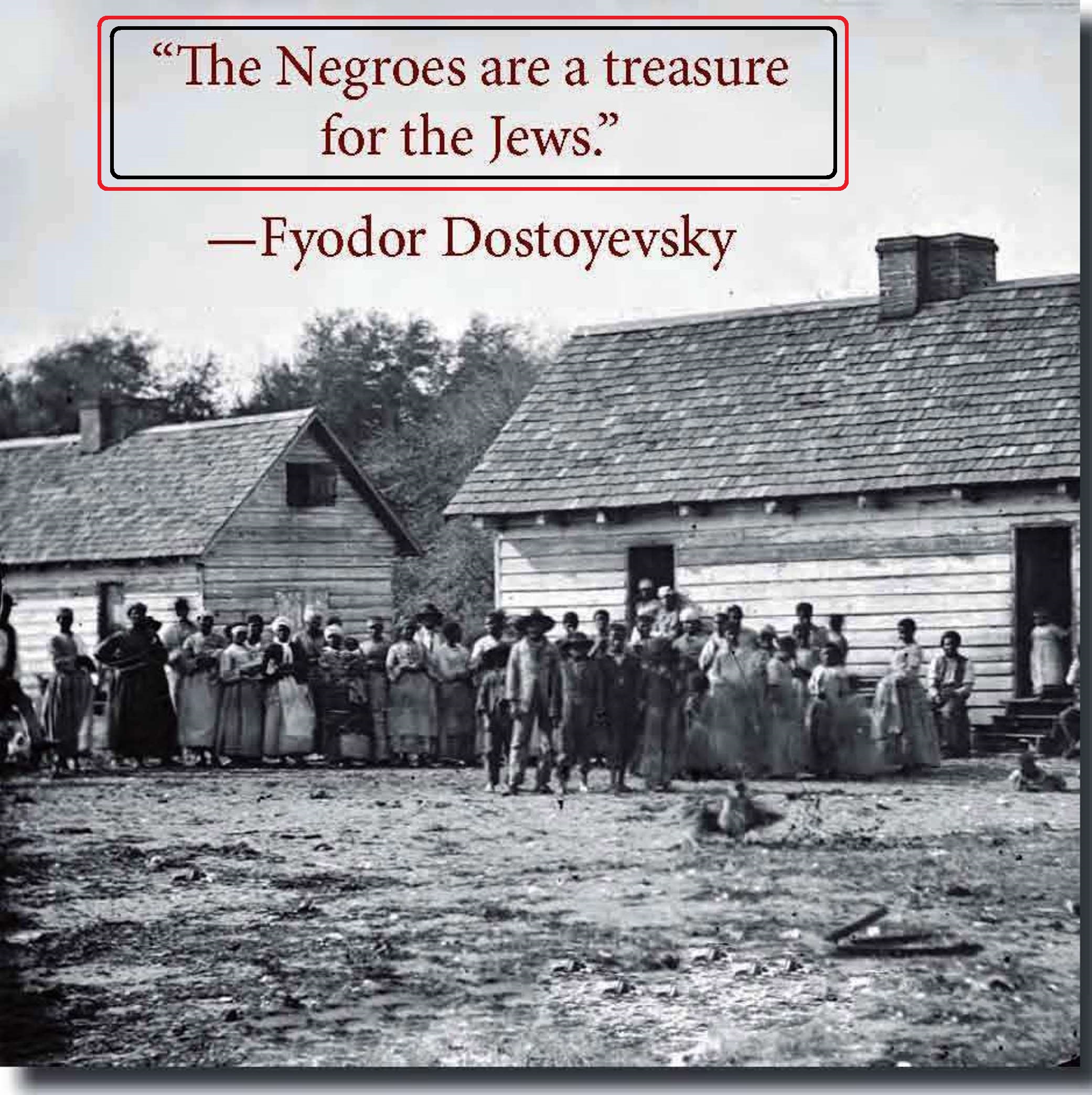 Negroes are a treasure for the Jews