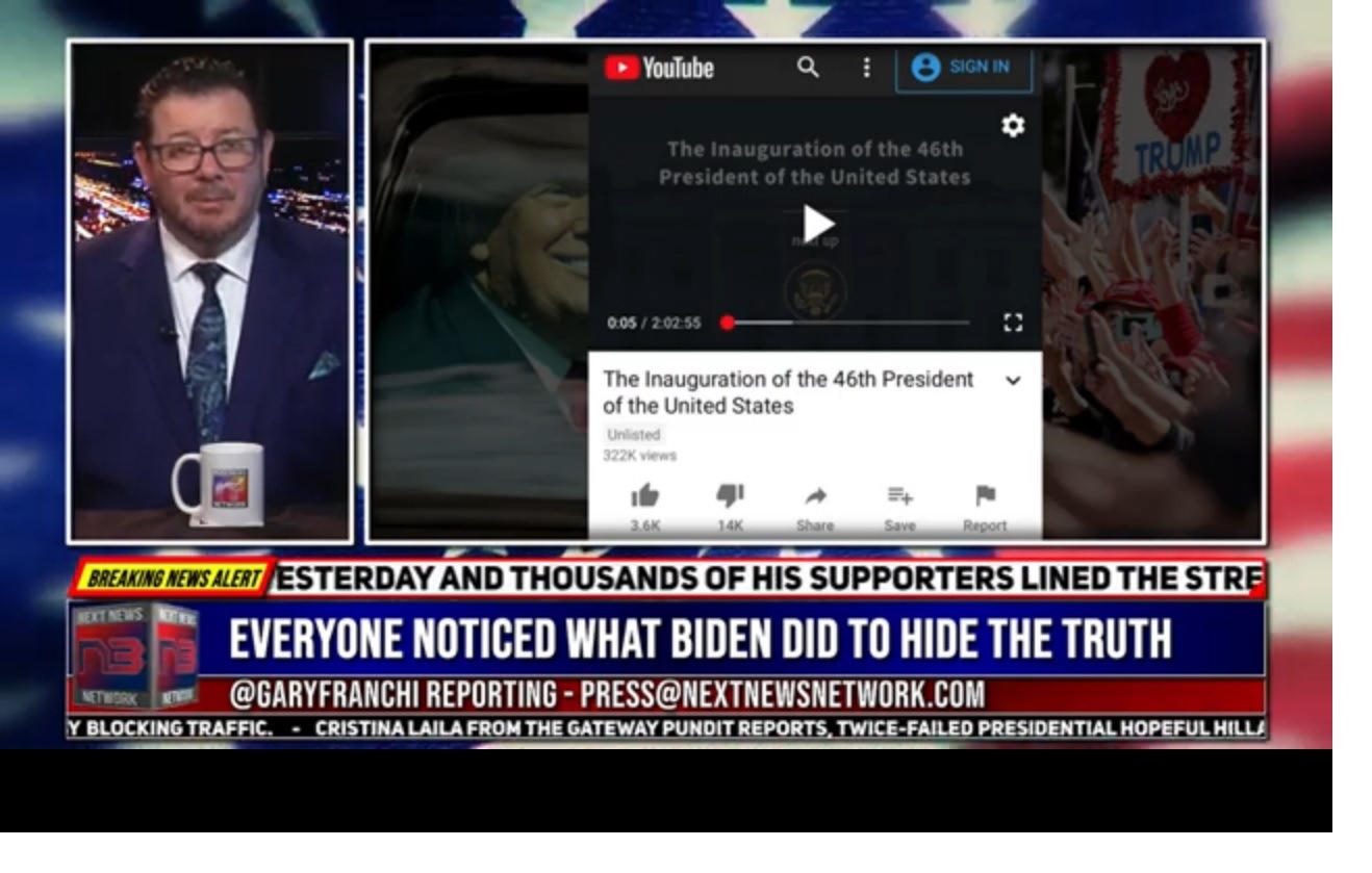 Massive DOWNVOTES on Biden Inauguration Video, BIDEN EXTREMEY UNPOPULAR