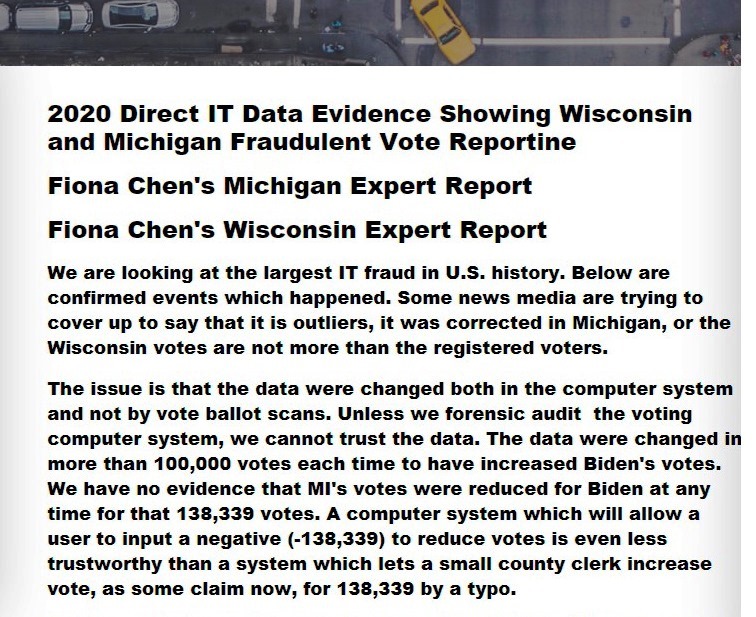 2020 Direct IT Evidence of Fraudulent Vote Reporting